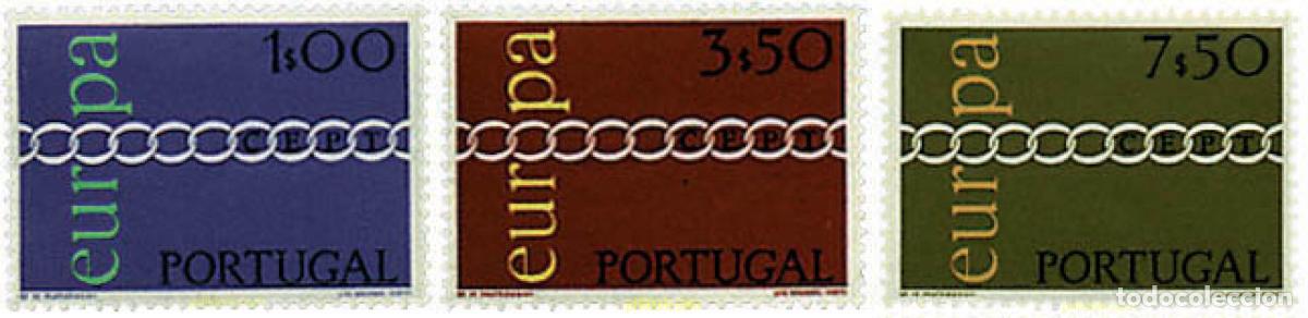 Sellos: 62201 MNH PORTUGAL 1971 EUROPA CEPT. FRATERNIDAD Y COOPERACION