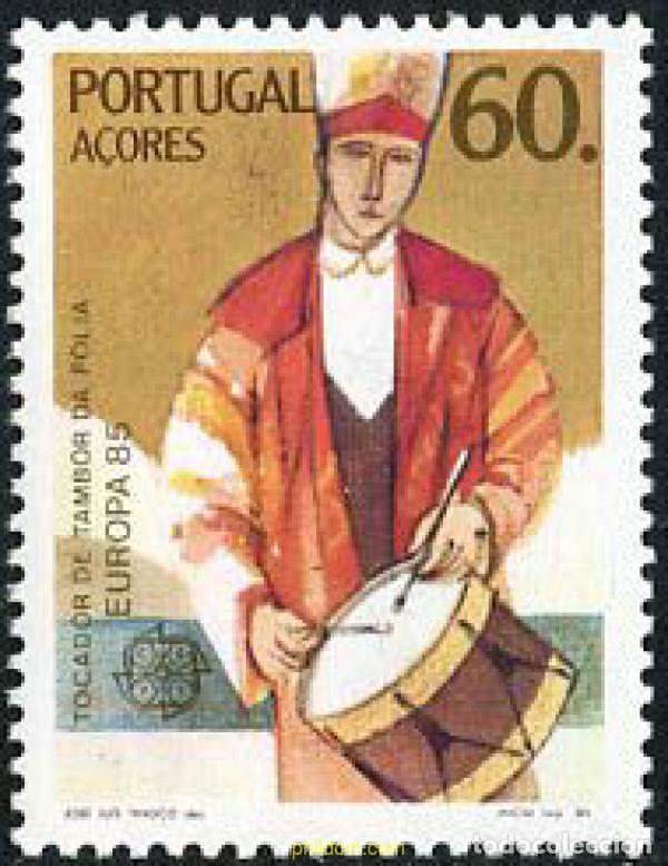Sellos: 62587 MNH AZORES 1985 EUROPA CEPT. A&Ntilde;O EUROPEO DE LA MUSICA
