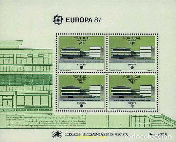Sellos: 62667 MNH MADEIRA 1987 EUROPA CEPT. ARQUITECTURA MODERNA