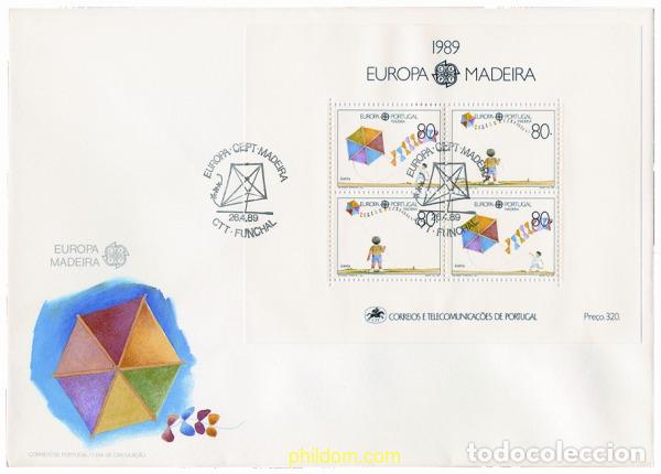 Sellos: 24196 MNH MADEIRA 1989 EUROPA CEPT. JUEGOS INFANTILES