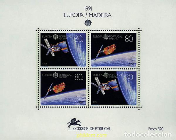 Sellos: 77504 MNH MADEIRA 1991 EUROPA CEPT. TELECOMUNICACIONES