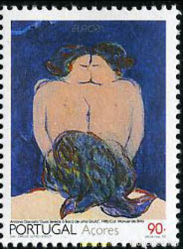 Sellos: 203514 MNH AZORES 1993 EUROPA CEPT. ARTE CONTEMPORANEO