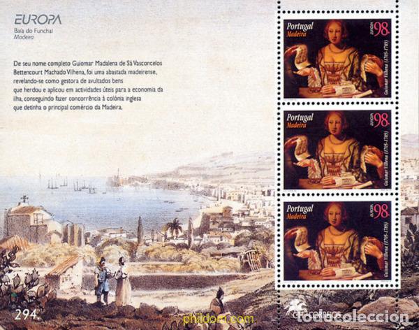 Sellos: 63023 MNH MADEIRA 1996 EUROPA CEPT. MUJERES CELEBRES