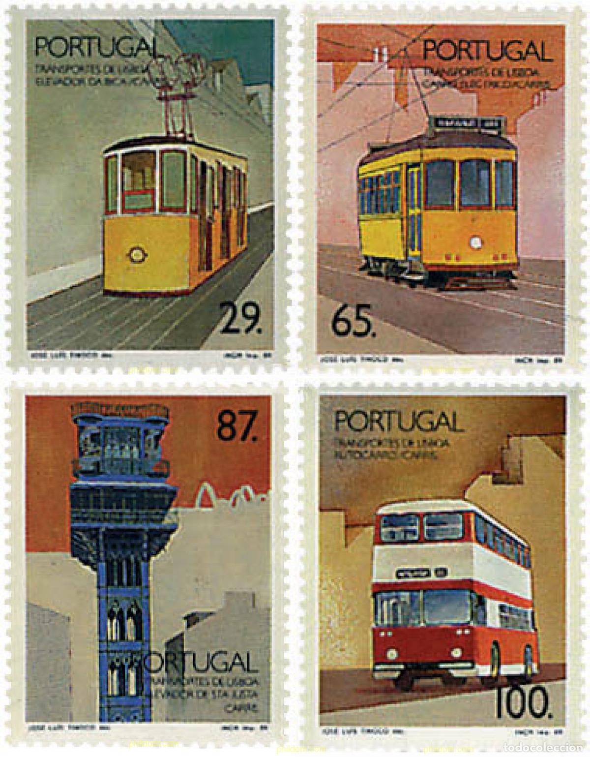 Sellos: 87871 MNH PORTUGAL 1989 TRANSPORTES DE LISBOA