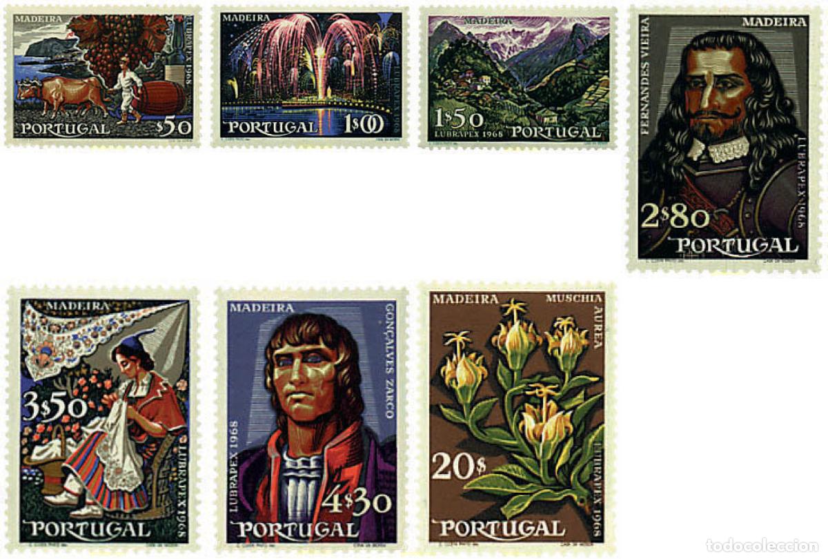 Sellos: 94392 MNH PORTUGAL 1968 LUBRAPEX. EXPOSICION FILATELICA EN FUNCHAL