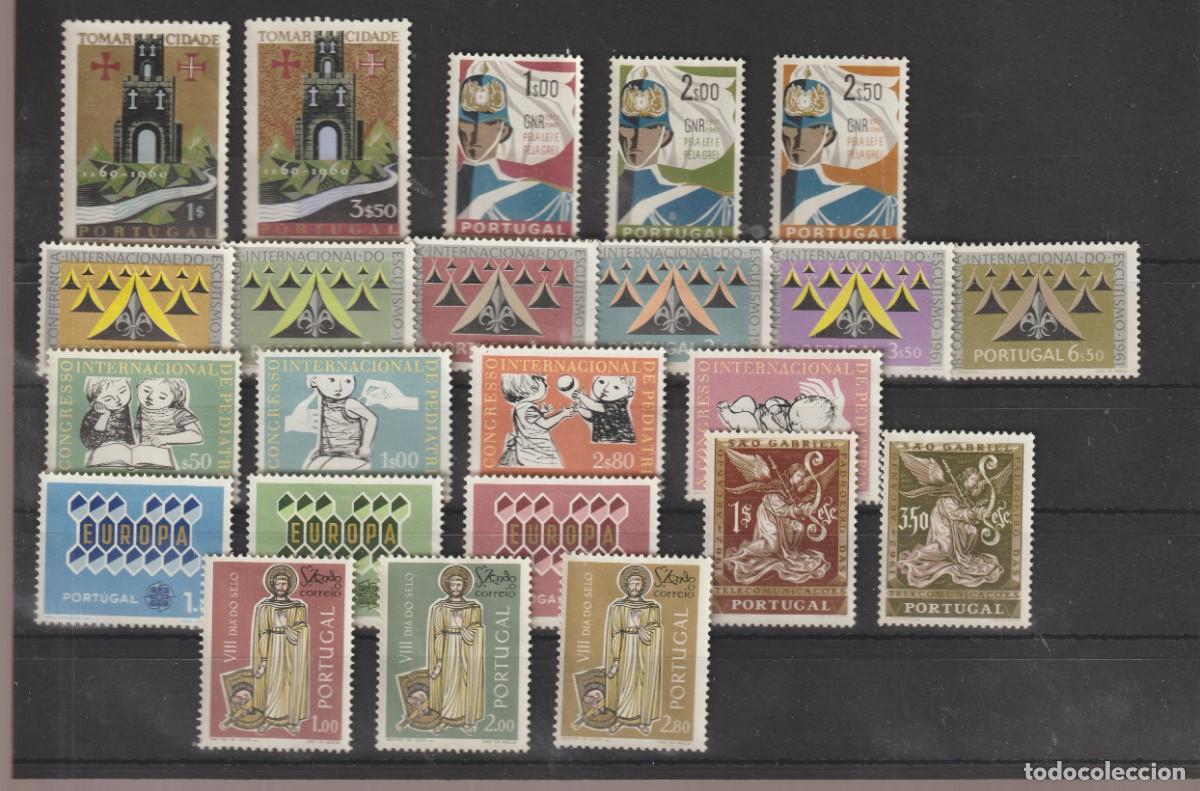 Sellos: Portugal 1962 - A&ntilde;o completo Yvert 891/913 nuevos sin goma