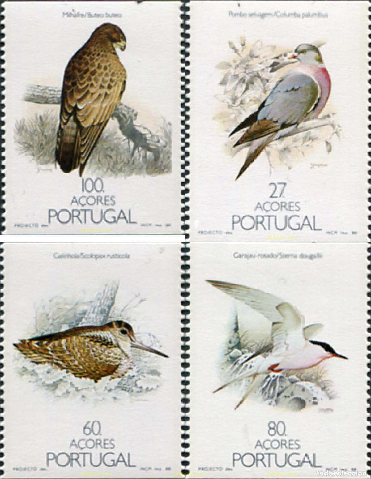 Sellos: 25778 MNH AZORES 1988 AVES