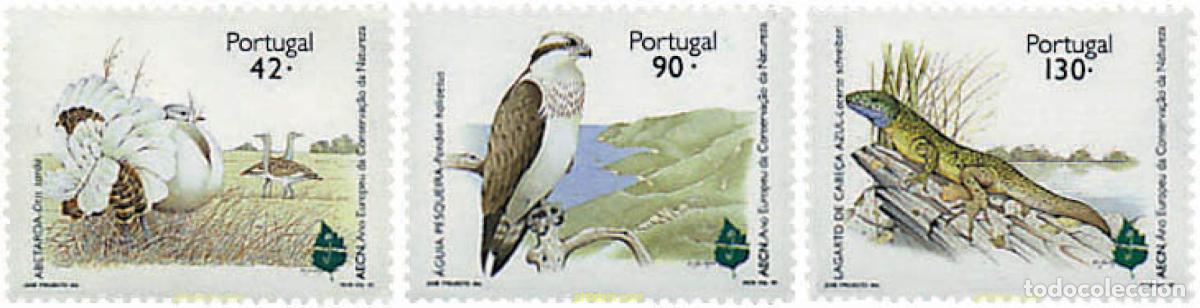Sellos: 87222 MNH PORTUGAL 1995 A&Ntilde;O EUROPEO PARA LA PROTECCION DE LA NATURALEZA