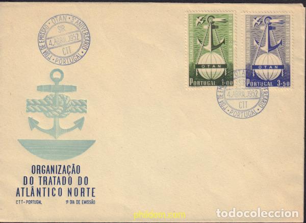 Sellos: 399462 MNH PORTUGAL 1952 3 ANIVERSARIO DE LA OTAN