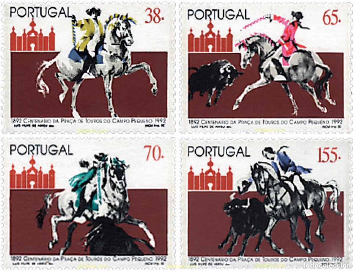 Sellos: 87671 MNH PORTUGAL 1992 CENTENARIO DE LAS ARENAS TAUROMAQUIAS