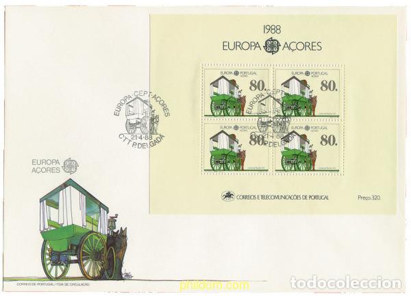 Sellos: 24143 MNH AZORES 1988 EUROPA CEPT. TRANSPORTE Y MEDIOS DE COMUNICACION