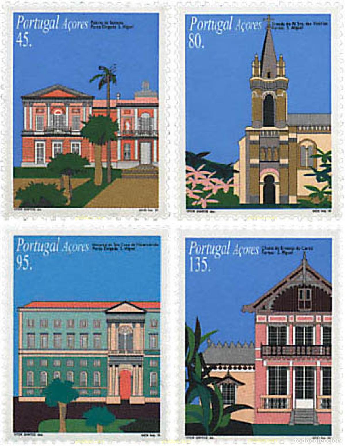 Sellos: 30779 MNH AZORES 1995 ARQUITECTURA