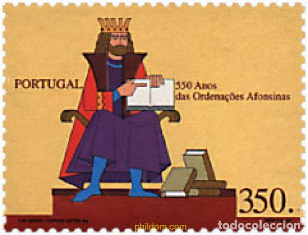 Sellos: 100220 MNH PORTUGAL 1996 550 ANIVERSARIO DE LAS ORDENANZAS ALFONSINAS
