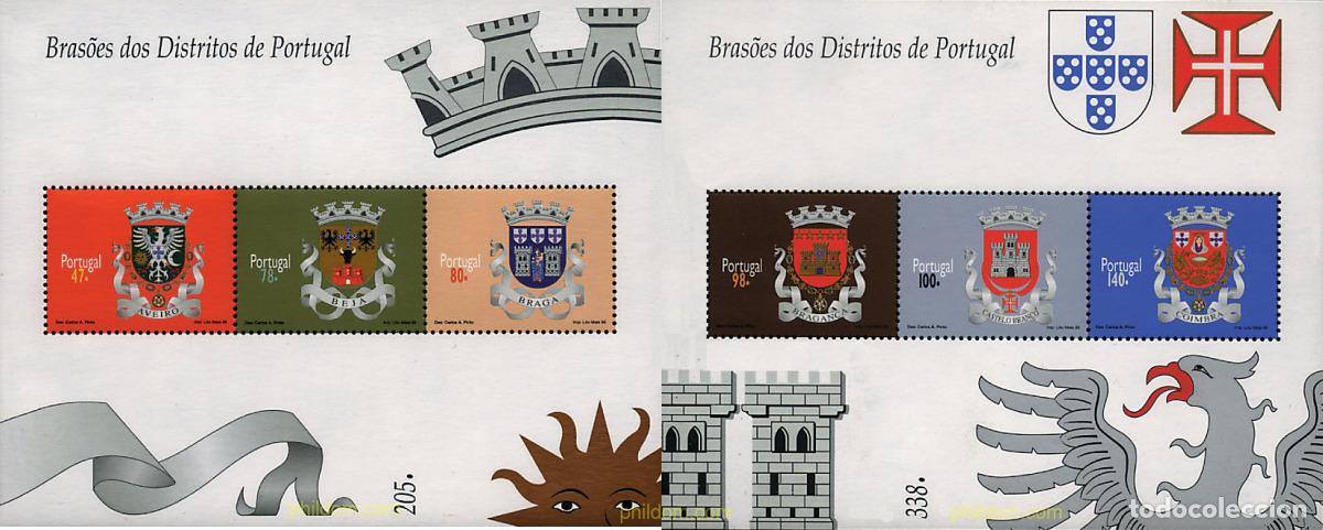 Sellos: 88390 MNH PORTUGAL 1996 ESCUDOS DE DISTRITOS PORTUGUESES.
