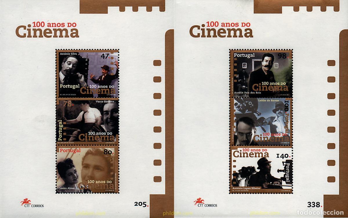 Briefmarken: 366643 MNH PORTUGAL 1996 CENTENARIO DEL CINE. RETRATOS DE ACTORES Y DIRECTORES