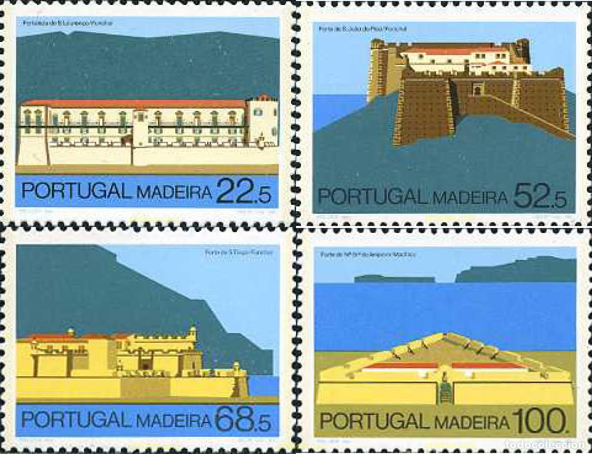 Briefmarken: 167355 MNH MADEIRA 1986 ARQUITECTURA. FORTALEZAS