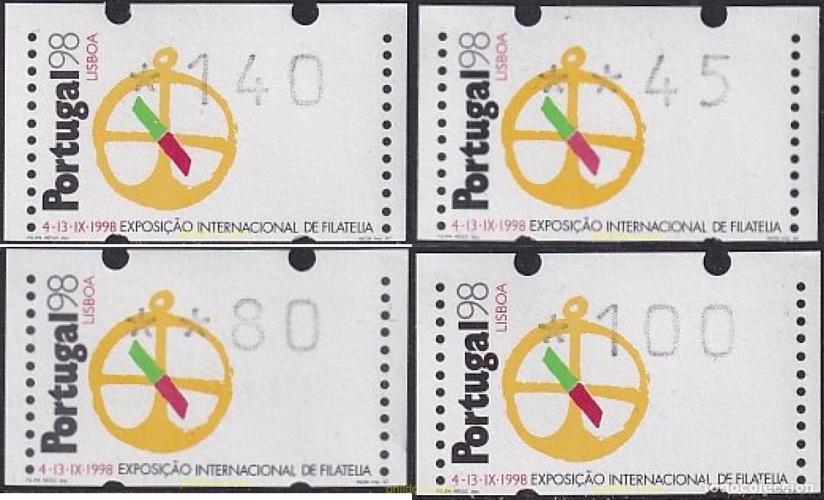 Sellos: 87059 MNH PORTUGAL 1997 PORTUGAL 98. EXPOSICION INTERNACIONAL DE FILATELIA EN LISBOA.