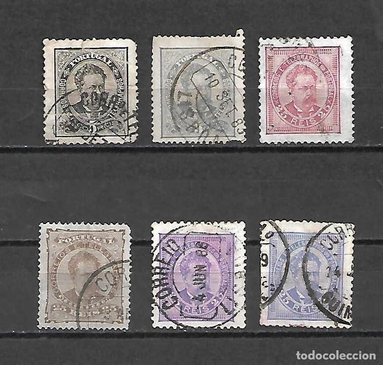 Sellos: Luis I, rey . PORTUGAL . sellos a&ntilde;os 1882/87