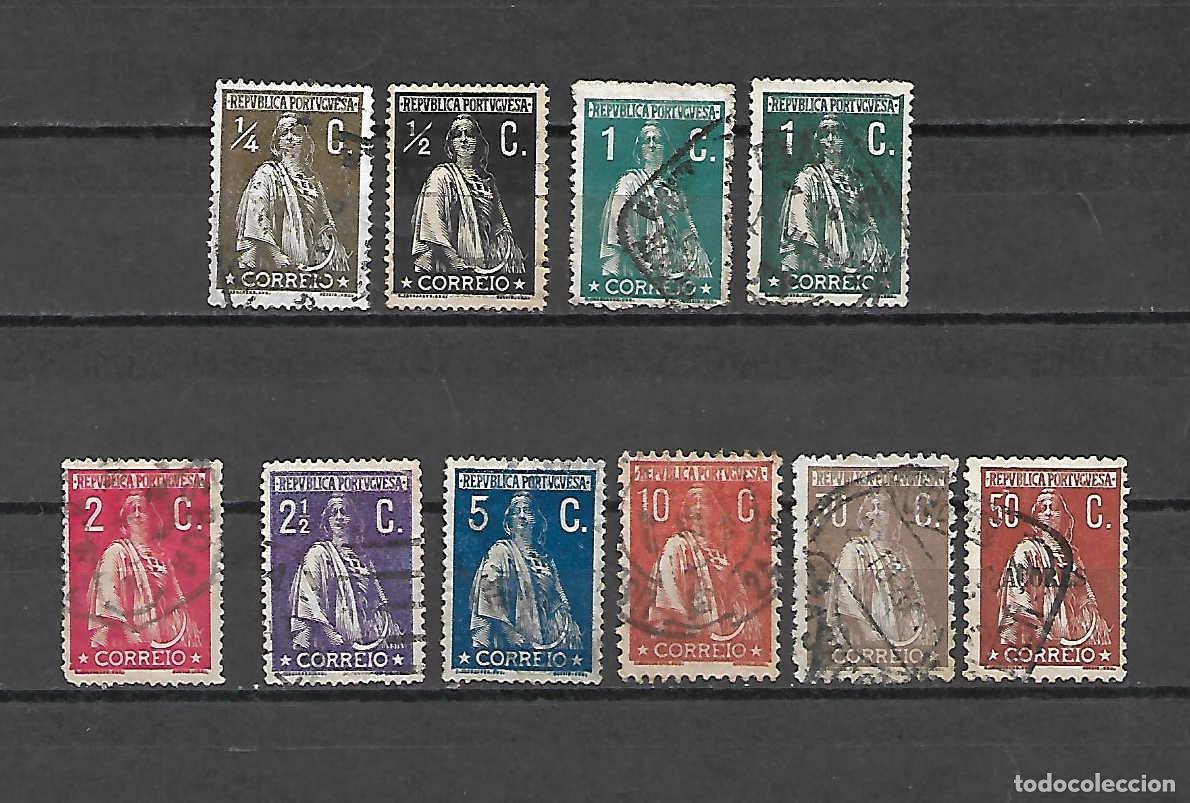 Sellos: C&eacute;r&eacute;s . CLASICOS. PORTUGAL . sellos a&ntilde;os 1912/17