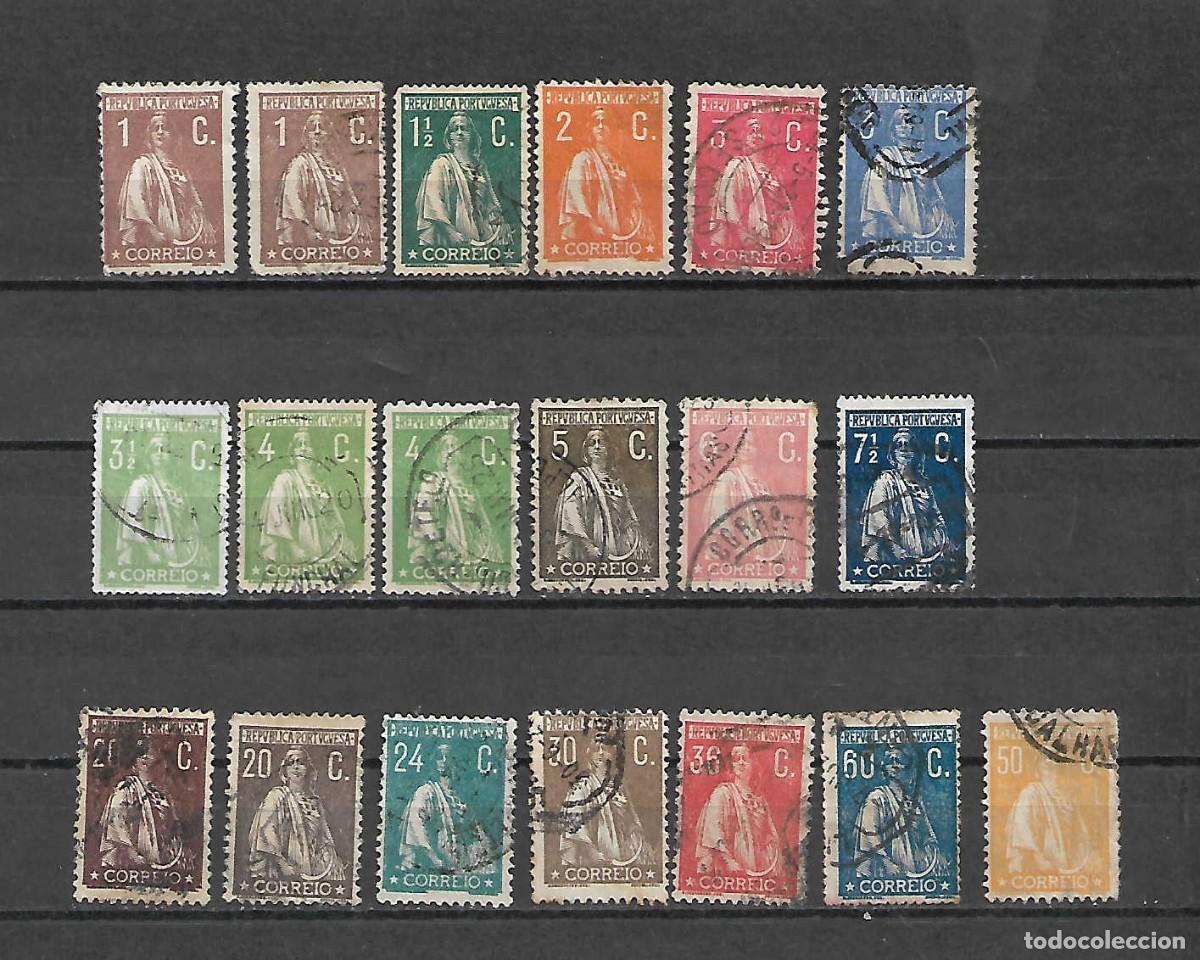 Sellos: C&eacute;r&eacute;s . CLASICOS. PORTUGAL . sellos a&ntilde;os 1917/24