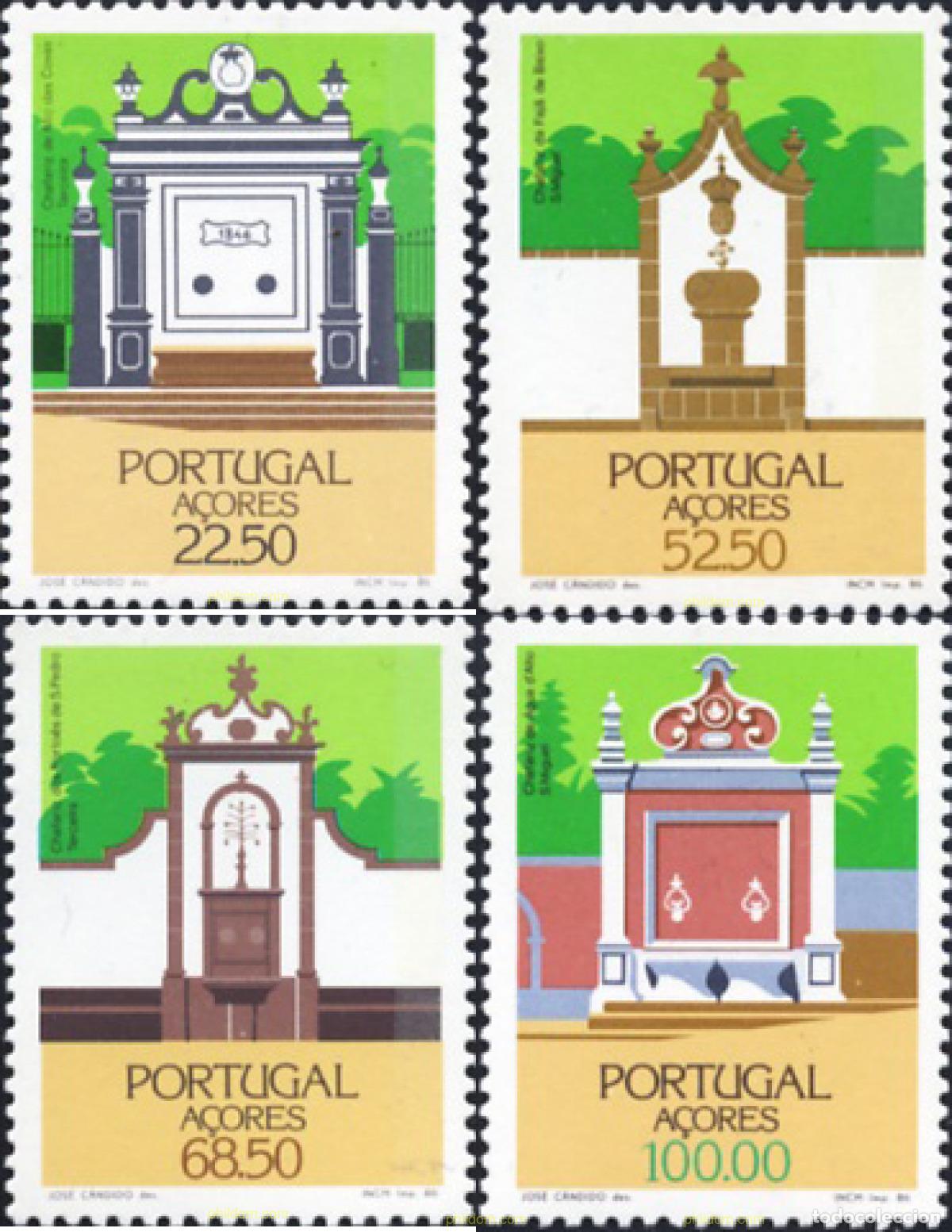 Sellos: 69789 MNH AZORES 1986 ARQUITECTURA POPULAR