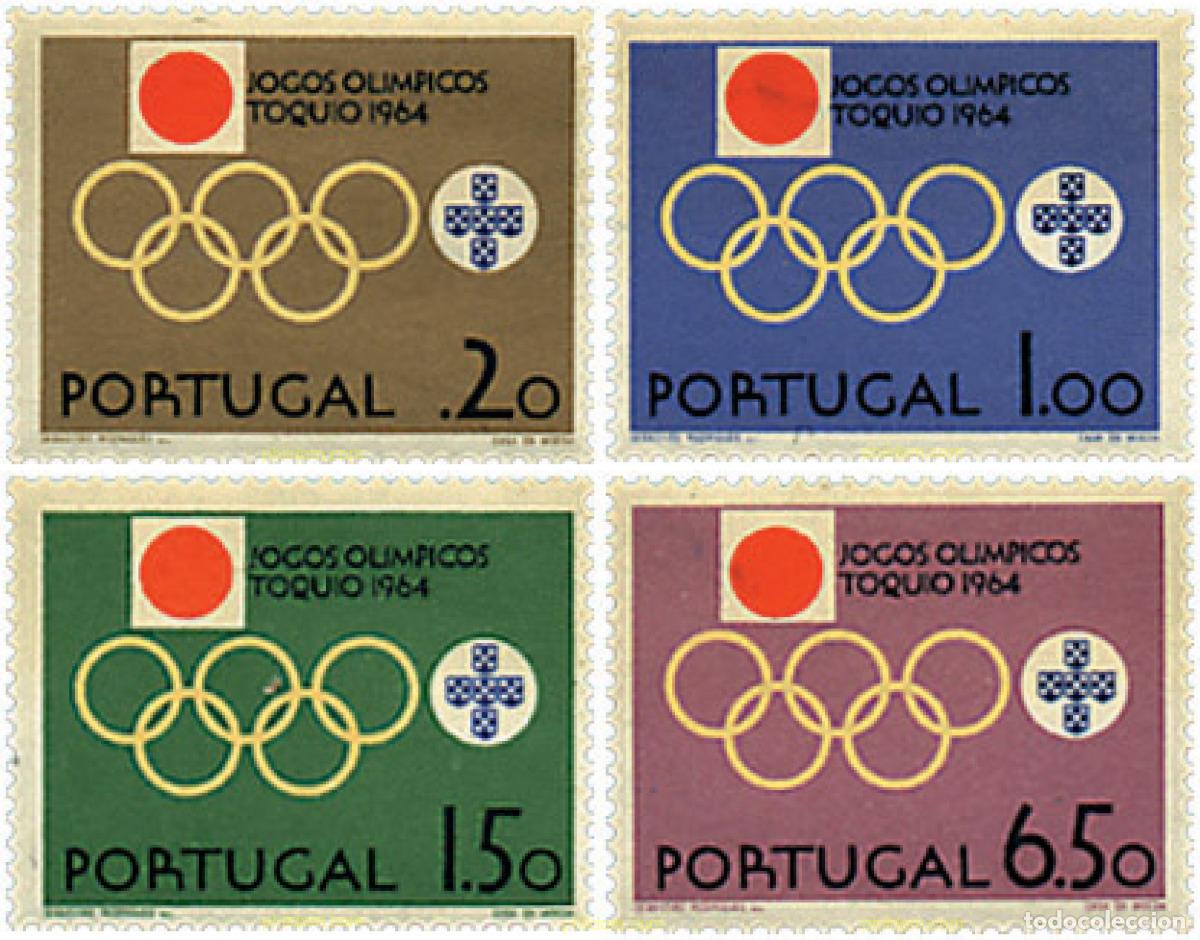 Sellos: 69278 MNH PORTUGAL 1964 18 JUEGOS OLIMPICOS VERANO TOKIO 1964