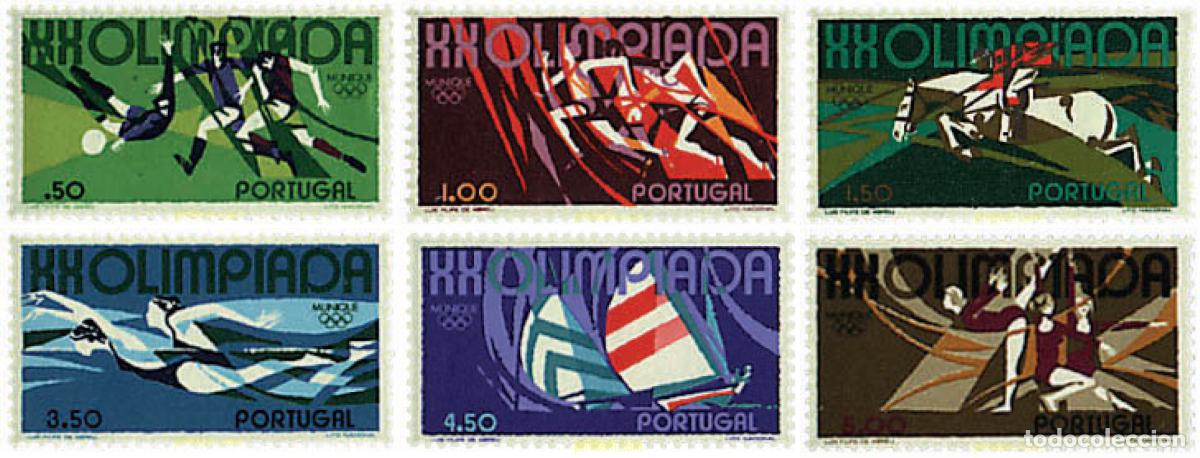 Sellos: 69283 MNH PORTUGAL 1972 20 JUEGOS OLIMPICOS VERANO MUNICH 1972