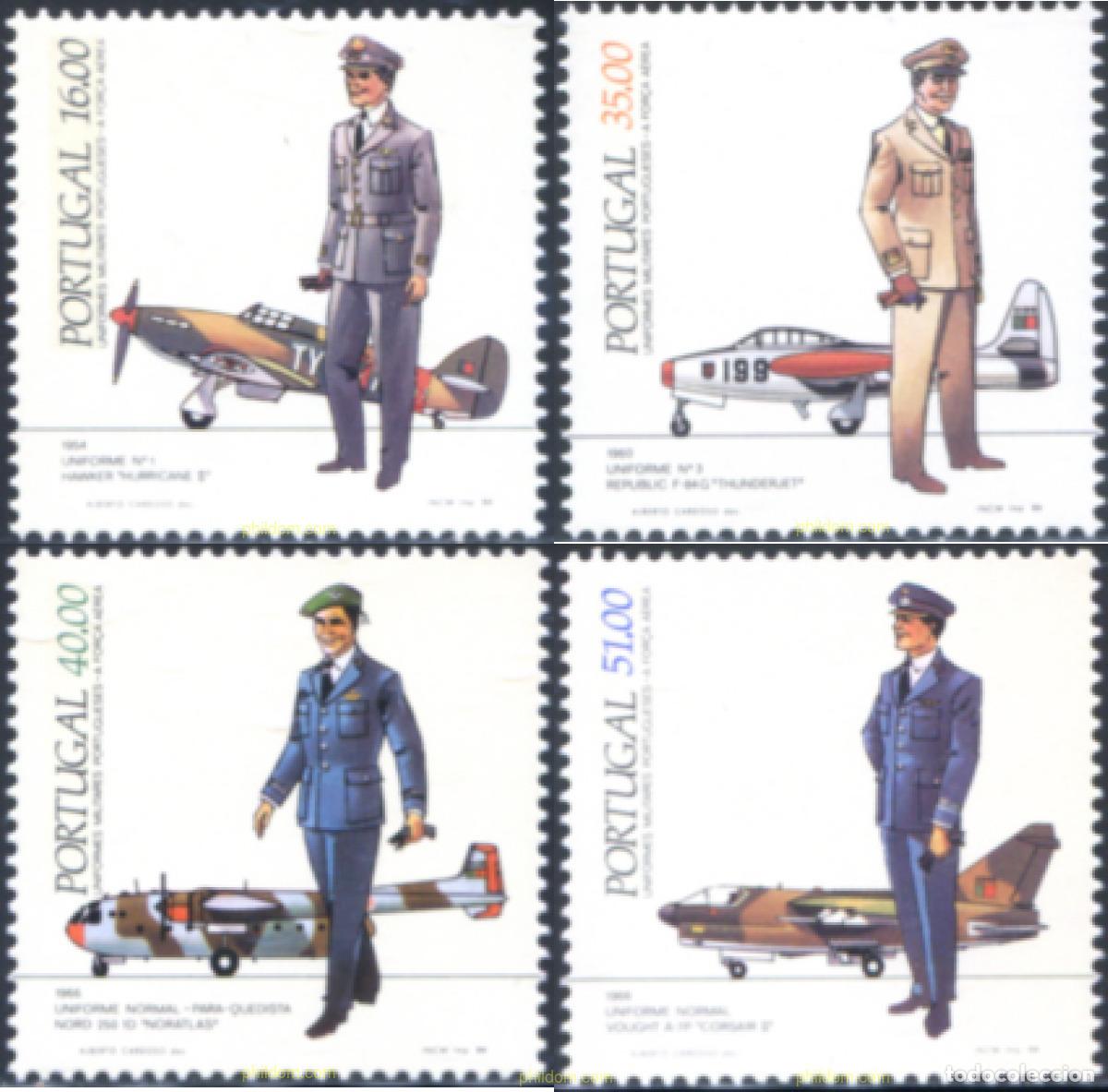 Sellos: 140761 MNH PORTUGAL 1984 UNIFORMES MILITARES PORTUGESES