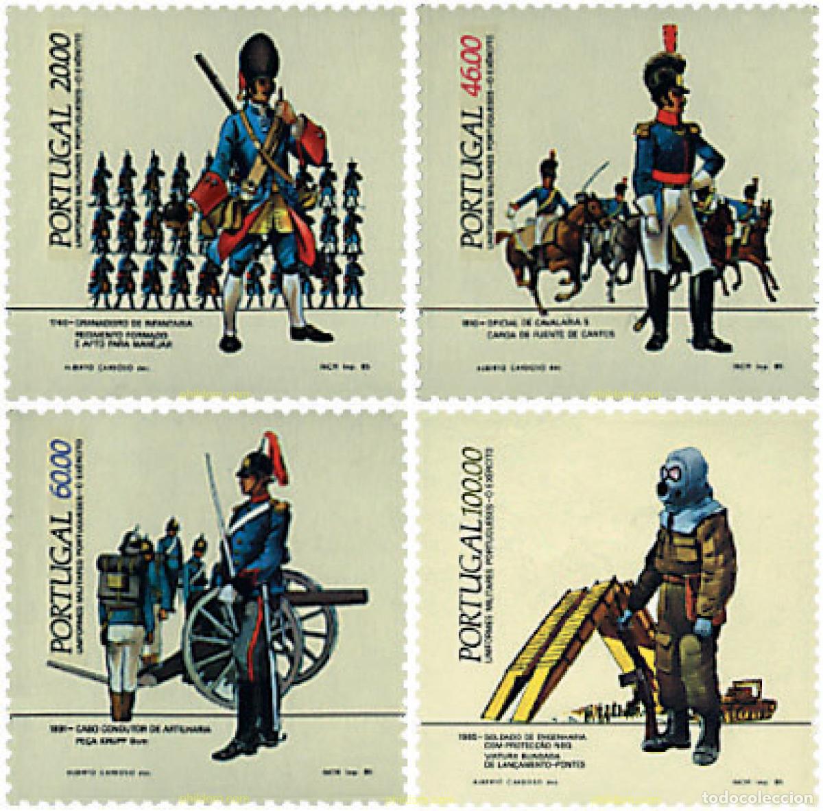 Sellos: 44131 MNH PORTUGAL 1985 UNIFORMES MILITARES PORTUGESES