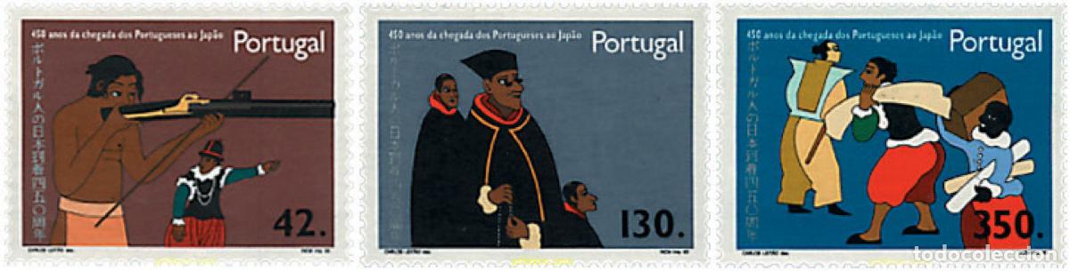 Sellos: 87627 MNH PORTUGAL 1993 450 ANIVERSARIO DE LA LLEGADA DE LOS PORTUGUESES AL JAPON
