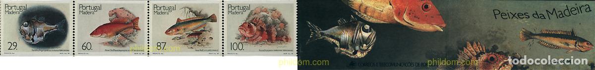 Sellos: 2183 MNH MADEIRA 1989 PECES