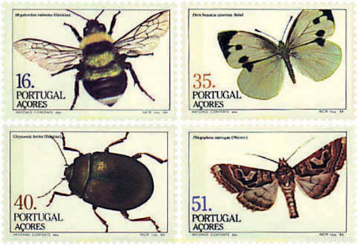 Sellos: 75591 MNH AZORES 1984 INSECTOS