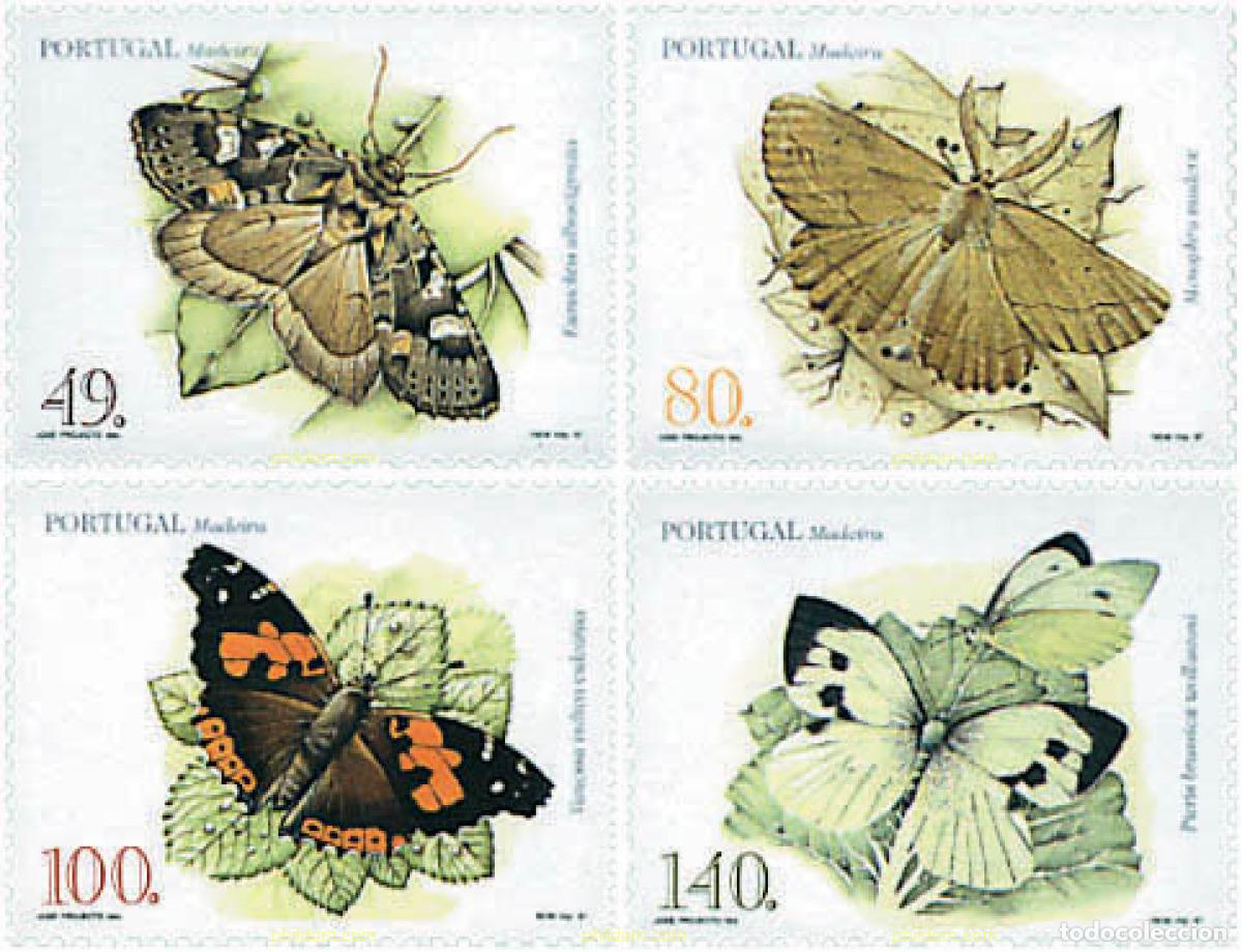Sellos: 91814 MNH MADEIRA 1997 MARIPOSAS