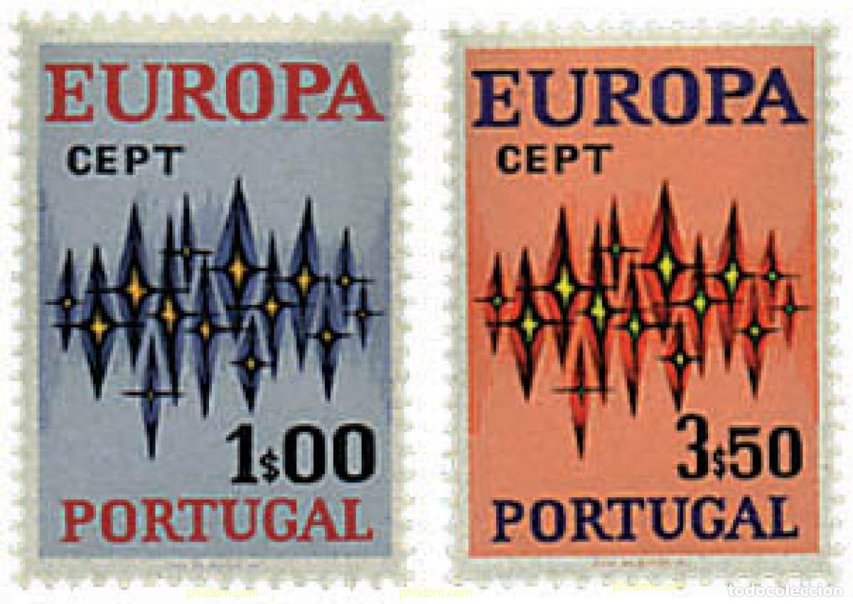 Sellos: 230761 MNH PORTUGAL 1972 EUROPA CEPT. COMUNICACIONES