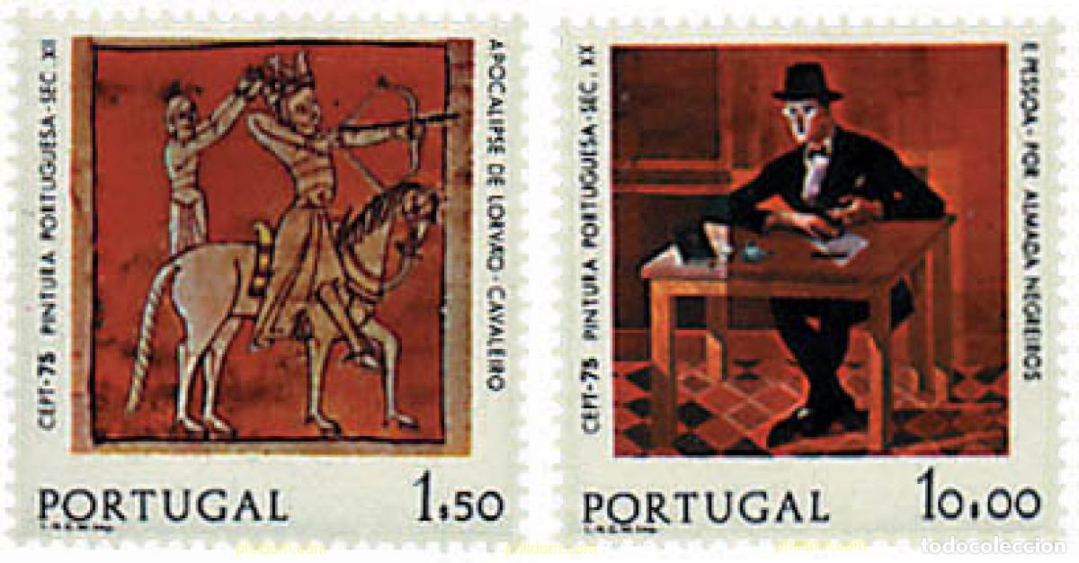 Sellos: 62278 MNH PORTUGAL 1975 EUROPA CEPT. PINTURAS