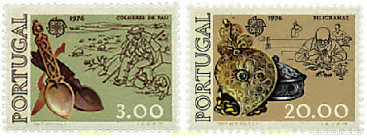 Sellos: 62296 MNH PORTUGAL 1976 EUROPA CEPT 1976 - ARTESANIA