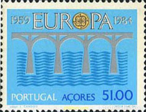 Sellos: 62556 MNH AZORES 1984 EUROPA CEPT. 25 ANIVERSARIO DE LA CEPT
