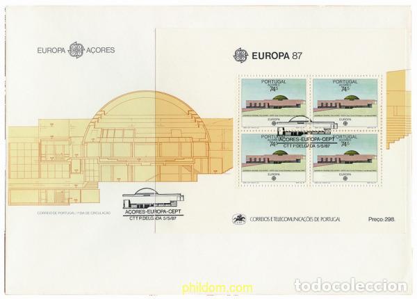 Selos: 24106 MNH AZORES 1987 EUROPA CEPT. ARQUITECTURA MODERNA