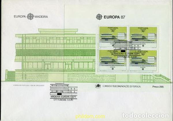 Selos: 24125 MNH MADEIRA 1987 EUROPA CEPT. ARQUITECTURA MODERNA