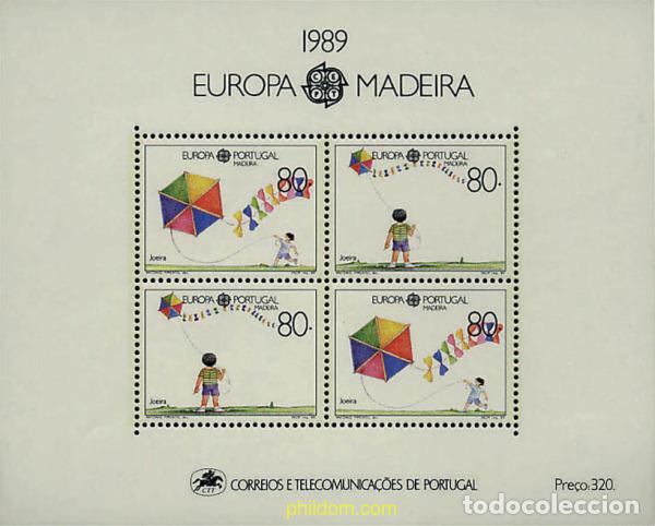 Sellos: 62748 MNH MADEIRA 1989 EUROPA CEPT. JUEGOS INFANTILES