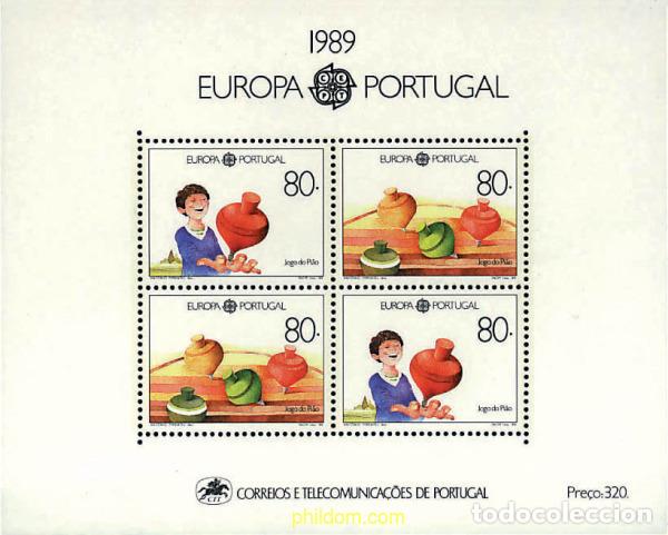 Sellos: 88369 MNH PORTUGAL 1989 EUROPA CEPT. JUEGOS INFANTILES