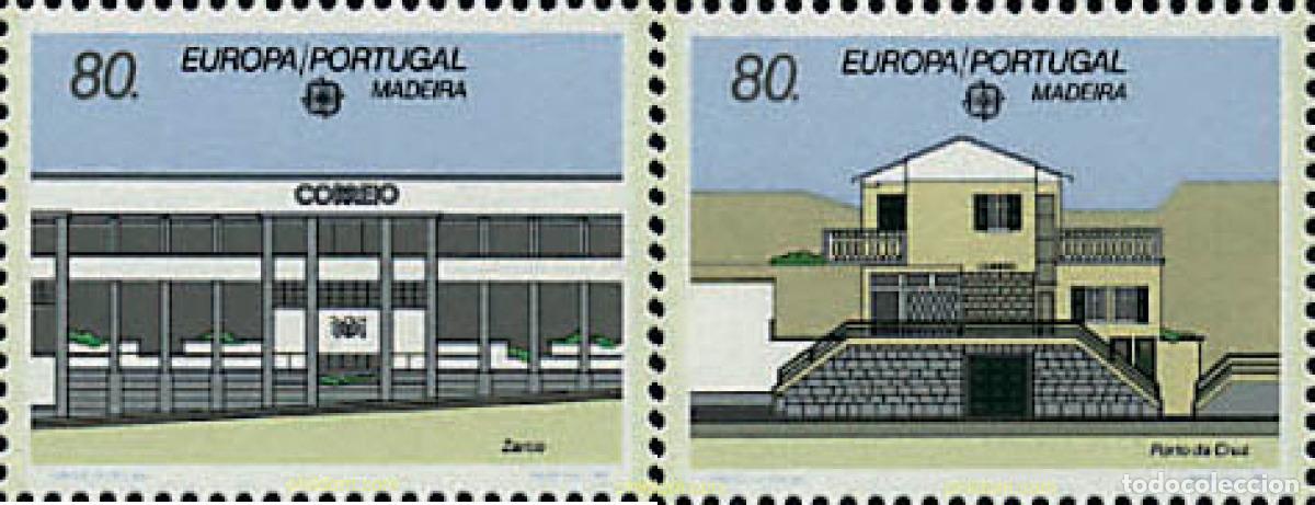 Sellos: 107068 MNH MADEIRA 1990 EUROPA CEPT. OFICINAS POSTALES