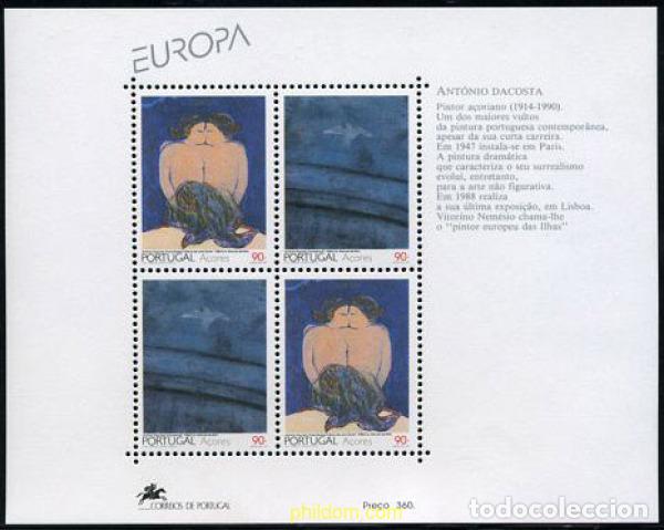 Sellos: 62843 MNH AZORES 1993 EUROPA CEPT. ARTE CONTEMPORANEO