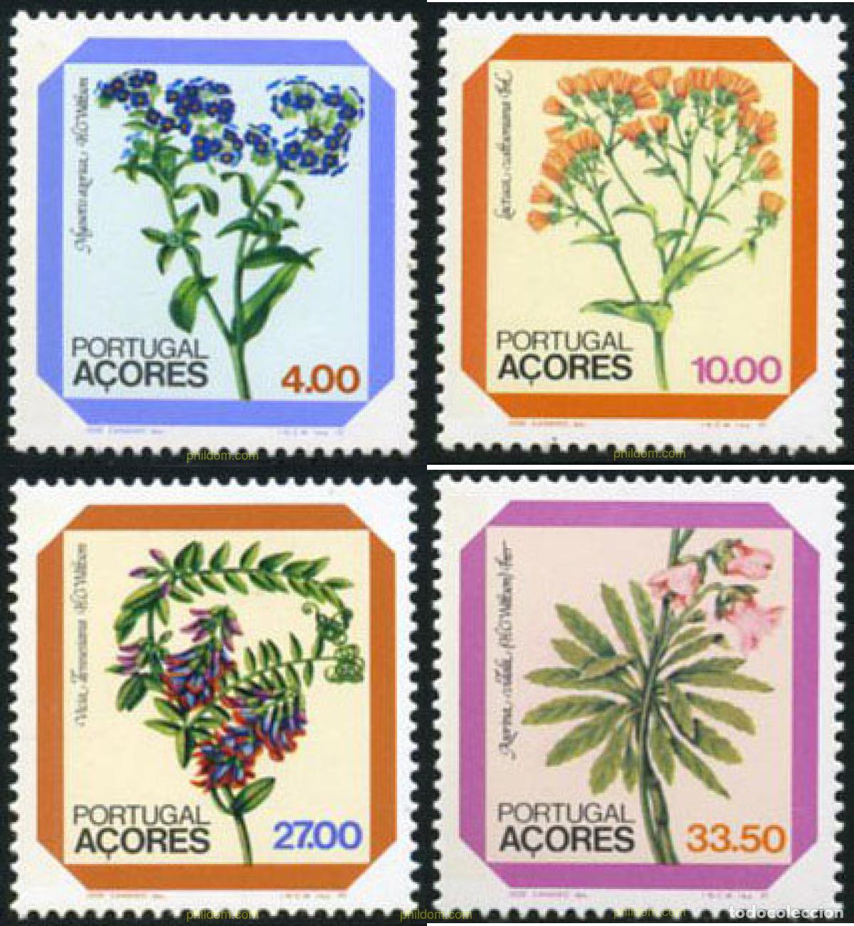 Sellos: 80752 MNH AZORES 1982 FLORES REGIONALES DE AZORES