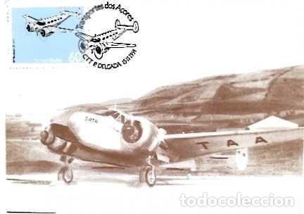 Sellos: Portugal y M&aacute;xima, Transportes de Azores, Beechcraft CS, Ponta Delgada 1991 (76)