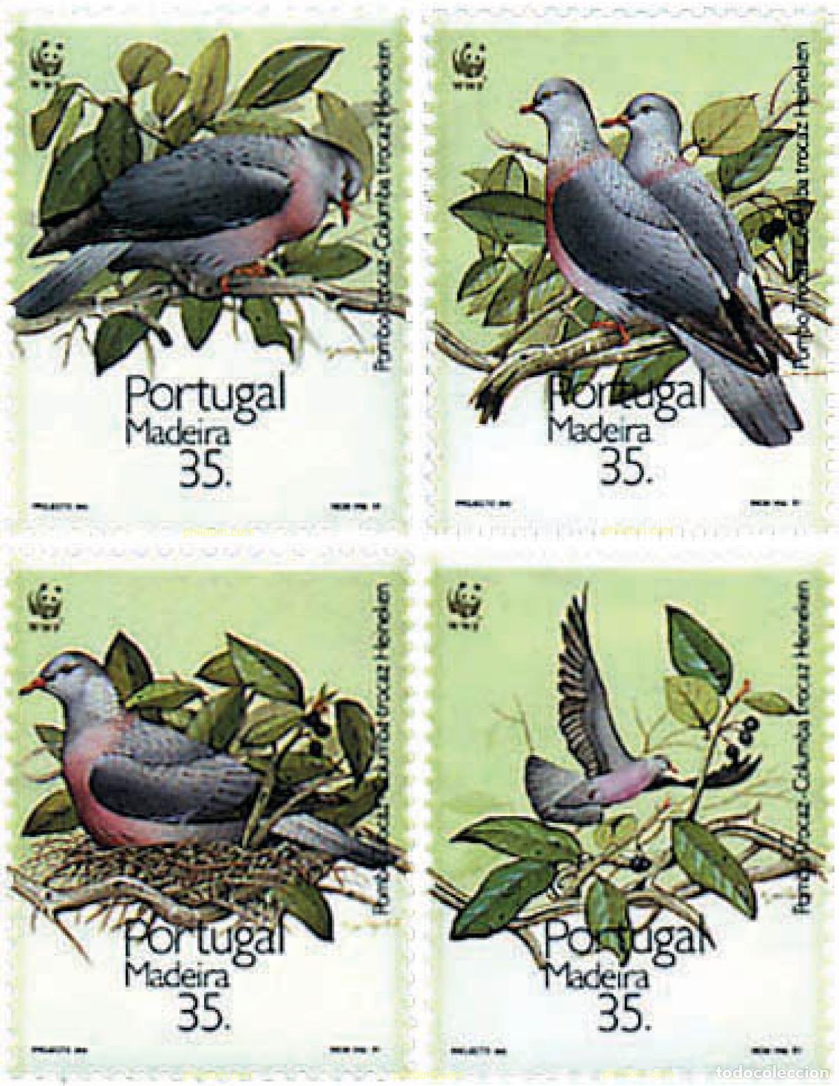 Sellos: 74089 MNH MADEIRA 1991 PALOMA DE MADEIRA