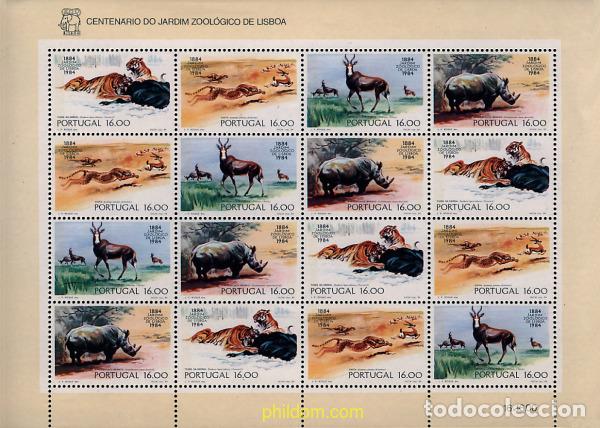 Sellos: 11094 MNH PORTUGAL 1984 CENTENARIO DEL ZOOLOGICO DE LISBOA