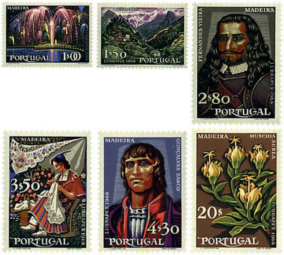 Sellos: 791145 MNH PORTUGAL 1968 LUBRAPEX. EXPOSICION FILATELICA EN FUNCHAL