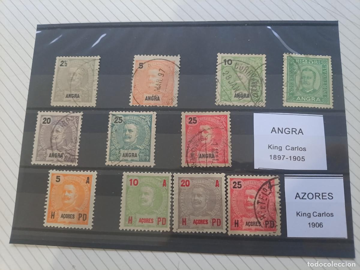 Sellos: Portugal. Lote de sellos: Angra, Azores