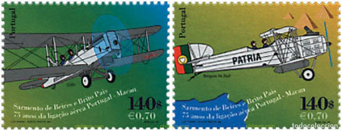 Briefmarken: 86765 MNH PORTUGAL 1999 75 ANIVERSARIO DE LA LINEA AEREA PORTUGAL MACAO